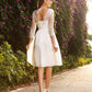 Sleeves 3/4 Short V-neck A-Line/Princess Chiffon Wedding Dresses
