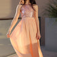 Scoop A-Line/Princess Ankle-Length Sleeveless Sequin Chiffon Junior/Girls Bridesmaid Dresses